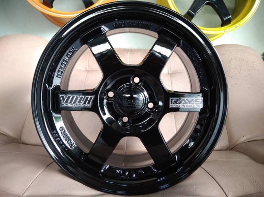 แม็กใหม่ลาย te37 ขอบ 15 ราคา 7500 พร้อมยาง 11700 บาท