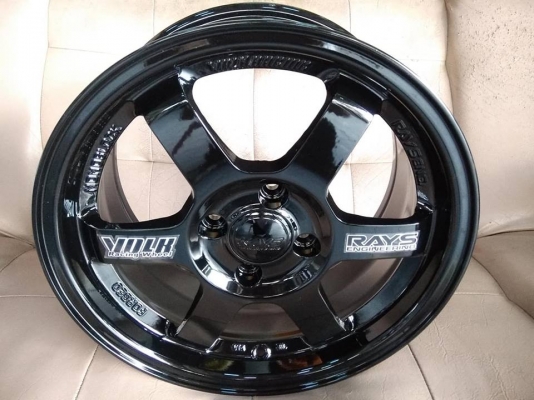 แม็กใหม่ลาย te37 ขอบ 15 ราคา 7500 พร้อมยาง 11700 บาท
