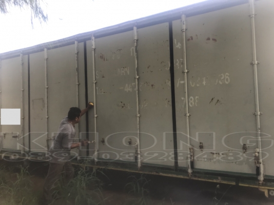 ขายด่วน ตู้10บาน ใส่เมก้า ยาว7.20ม สภาพ70\% ภายในยังดี ยกขึ้นรถได้เลย ขาย 40000 บาท