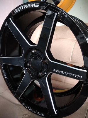 แม็กใหม่ขอบ 15 สีดำมิลลิ่งก้าน ราคาถูก ซื้อพร้อมยางของแถมครบชุดแต่ง