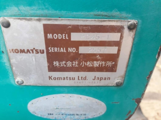 ขายจ้า..KOMATSU PC45  เก่านอกแท้  เดิมๆๆ  เครื่องปั๊มดี  พร้อมใช้  โทร 089-3818694  จ๊อย
