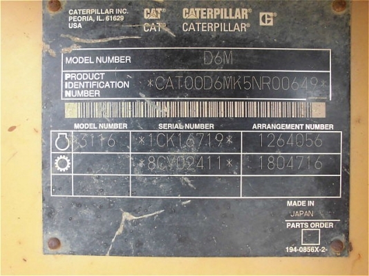 CAT D6M สวย ๆ นำเข้าจากญี่ปุ่น CAT D6M สวย ๆ นำเข้าจากญี่ปุ่น