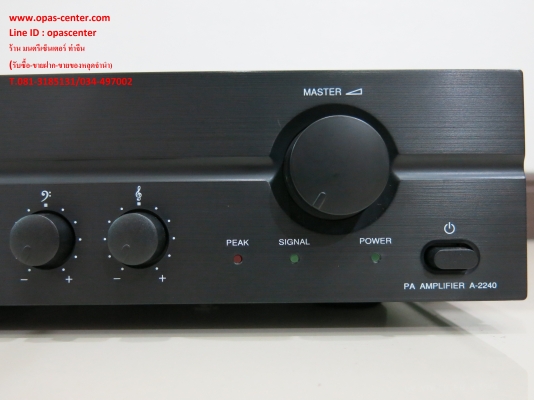 เครื่องขยายเสียงโตอะ TOA A-2240H เครื่องขยายเสียงขนาด 240 วัตต์ สภาพใหม่ เครื่องขยายเสียงโตอะ TOA A-2240H เครื่องขยายเสียงขนาด 240 วัตต์ สภาพใหม่