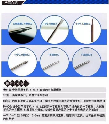 ไขควงถอดโทรศัพท์ IPHONE VIVO OPPO