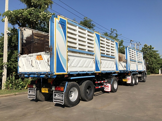 ฝากขายรถพ่วง DECA 360 ดั้มพ์สามมิตร คอกสูง รถโรงสี วิ่งข้าวอย่างเดียว สวยกริ๊ป เดิมๆ โทร 081-962-4544