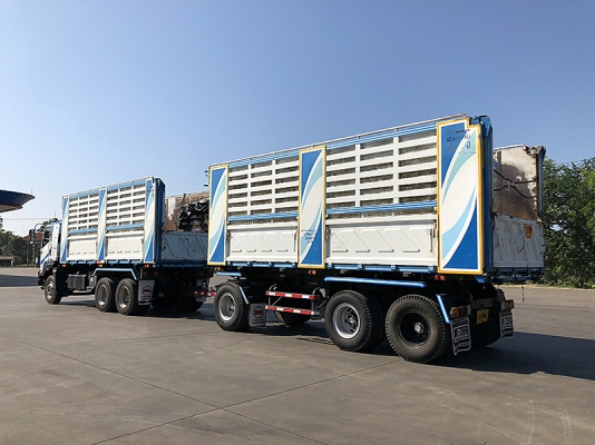 ฝากขายรถพ่วง DECA 360 ดั้มพ์สามมิตร คอกสูง รถโรงสี วิ่งข้าวอย่างเดียว สวยกริ๊ป เดิมๆ โทร 081-962-4544