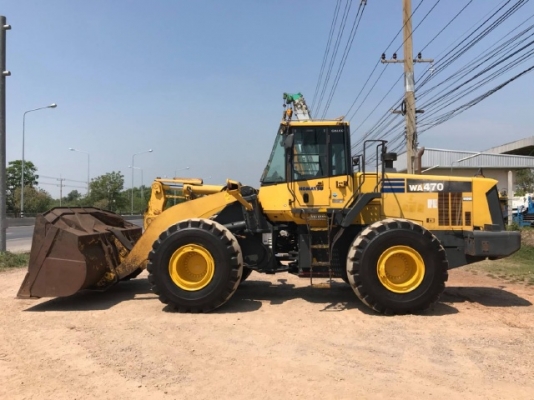 ขายรถตักล้อยาง KOMATSU WA470-6 ปี 2010 นำเข้าเองจากญี่ปุ่น สภาพสวยพร้อมใช้ มีVDOการทำงานครับ