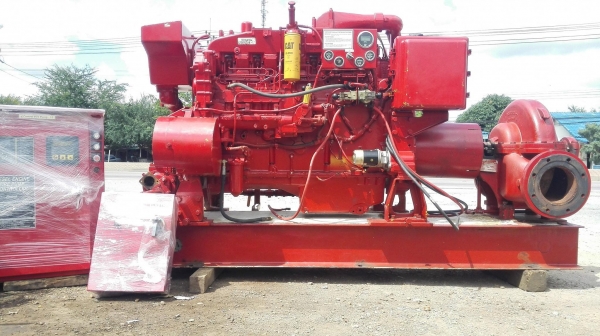 เครื่องสูบน้ำดับเพลิงUSA CATERPILLAR USA เครื่องยนต์ 6 สูบ CATTERPILLAR 3406
