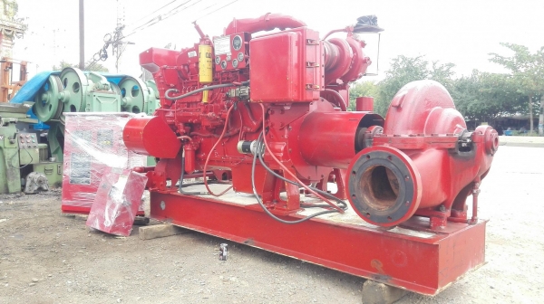 เครื่องสูบน้ำดับเพลิงUSA CATERPILLAR USA เครื่องยนต์ 6 สูบ CATTERPILLAR 3406