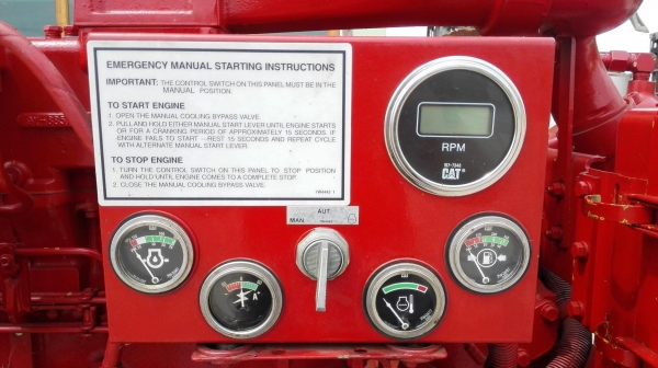 เครื่องสูบน้ำดับเพลิงUSA CATERPILLAR USA เครื่องยนต์ 6 สูบ CATTERPILLAR 3406