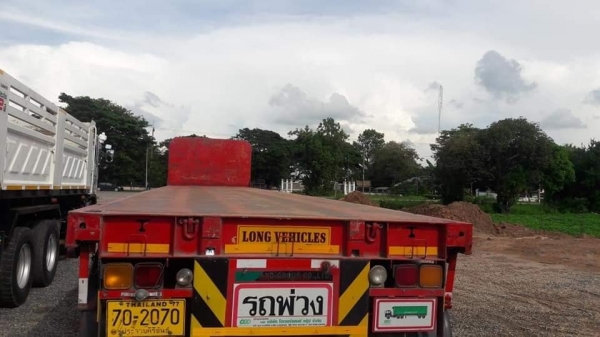 Isuzu 360 แรง ปี 56 สิบล้อหัวลากพร้อมหางพนัส 3 เพลาพื้นเรียบ ปี 49 รถเดิมสภาพนางฟ้า พร้อมใช้งาน