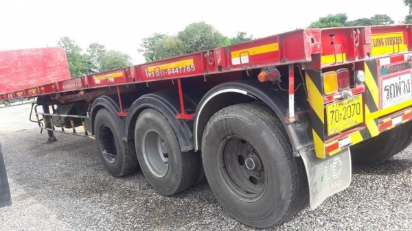 Isuzu 360 แรง ปี 56 สิบล้อหัวลากพร้อมหางพนัส 3 เพลาพื้นเรียบ ปี 49 รถเดิมสภาพนางฟ้า พร้อมใช้งาน