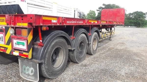 Isuzu 360 แรง ปี 56 สิบล้อหัวลากพร้อมหางพนัส 3 เพลาพื้นเรียบ ปี 49 รถเดิมสภาพนางฟ้า พร้อมใช้งาน