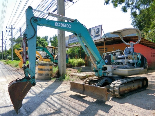KOBELCO SK030 แขนยาวพิเศษ<มีVDOชม>รถเก่านอกมีเอกสารอินวอย☎️ติดต่อ 085-5632278 (ราคาต่อรองได้)