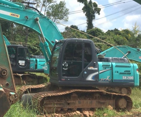 KOBELCO SK 200 MARK 8 Super X รถสีสันเดิมๆสวยรอบคัน ใช้งาน 12,630 hr สวยจัดพร้อมใช้งานครับ ภายในเก๋ง สะอาด แอร์เย็น ช่วงล่างเอวแน่น โซ่หนาพร้อมใช้งานครับ