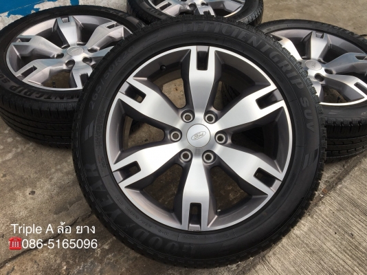 ล้อแม็ก Ford Everest ขอบ 20 พร้อมยาง 265-50-20 Goodyear ปี 17 ดอกยางเต็มๆทุกเส้น