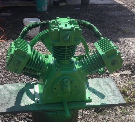 หัวปั๊มลม Air Compressor 5แรง3ลูกสูบ (ฟูเช็ง) TA80