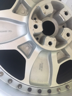 ล้อเบนซ์ขอบ18 5รู ทำสีปัดเงามาใหม่ หน้า8หลัง9 Made in japan