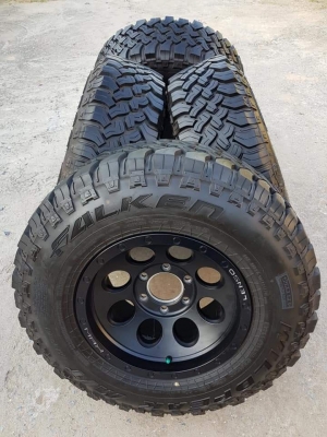 ขายล้อ LENSO MAX1 ขอบ 16" กว้าง 9" ออฟ 0 พร้อมยาง Mud 265/75/16 ปี 17 สวยๆ