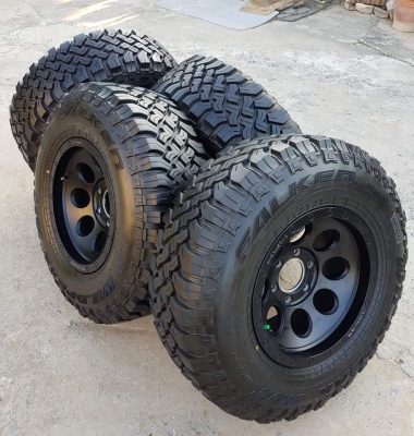 ขายล้อ LENSO MAX1 ขอบ 16" กว้าง 9" ออฟ 0 พร้อมยาง Mud 265/75/16 ปี 17 สวยๆ