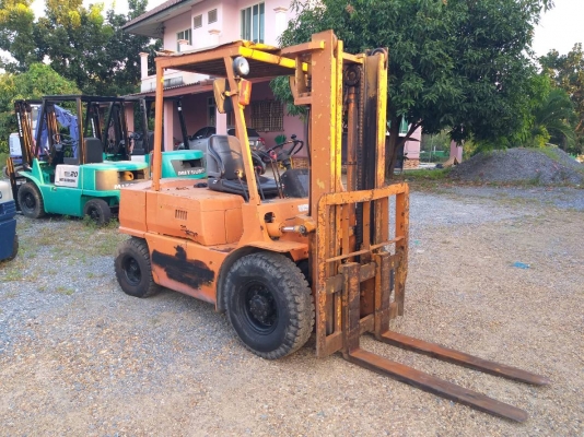 ขายรถยก MITSUBISHI FD30 F14A เครื่องดีเซล S4E เกียร์ธรรมดา ยกได้3ตัน เสา3เมตร ติดต่อ 098-7962549