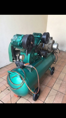 ปั้มลมฟูเช็ง 3แรง ถัง150 มอเตอร์มิตซู ไฟบ้าน220