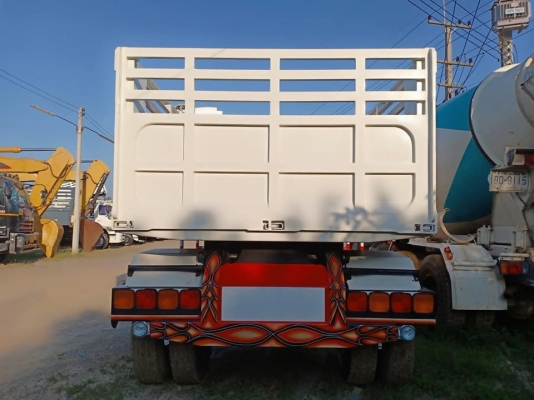 ลูกพ่วงดัมพ์มิเนียม สองเพลา ปี 33 ช่วงยาว 6 เมตร สูง 1.50 เมตร ยาง 90\% ทะเบียนพร้อม