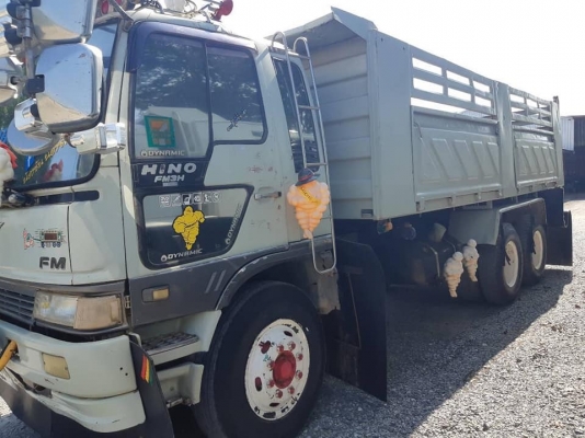 Hino 3H เครื่องเดิม 195 แรง 2 เพลา แม่เดี่ยวดัมพ์สามมิตร เกียร์เดิม รถสวยพร้อมใช้งาน ทะเบียนพร้อม