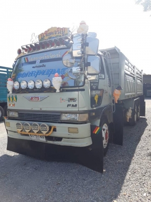 Hino 3H เครื่องเดิม 195 แรง 2 เพลา แม่เดี่ยวดัมพ์สามมิตร เกียร์เดิม รถสวยพร้อมใช้งาน ทะเบียนพร้อม