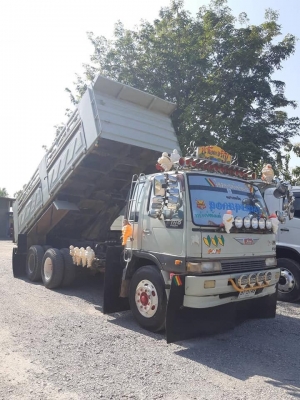 Hino 3H เครื่องเดิม 195 แรง 2 เพลา แม่เดี่ยวดัมพ์สามมิตร เกียร์เดิม รถสวยพร้อมใช้งาน ทะเบียนพร้อม