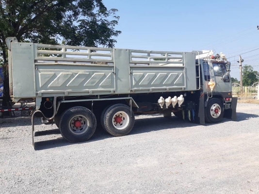 Hino 3H เครื่องเดิม 195 แรง 2 เพลา แม่เดี่ยวดัมพ์สามมิตร เกียร์เดิม รถสวยพร้อมใช้งาน ทะเบียนพร้อม