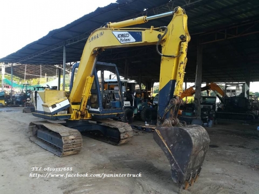 ขายถูกด่วนๆ รถขุดKOBELCO SK60-1(มาร์คทรี) เครื่องยนต์ISUZU-4JB1 , 4 สูบ ,คอนโทรลน้ำมัน ,ปั๊มนิ้ว ,แทรคเหล็ก, มีเก๋ง, พร้อมใช้งาน