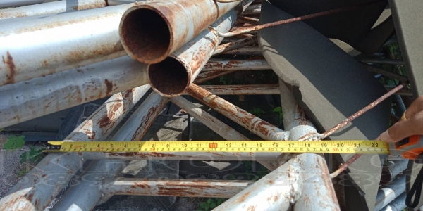 ขายด่วน จั่วโค้งยาว12เมตร  แป็บสองนิ้วถักนิ้ว ความกว้าง50ซม เพียงจั่วละ 4000 บาท