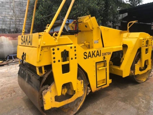 รถบดสั่นเสทือนเบรคดาวน์ขนาด6ตัน Sakai SW70 เครื่อง4สูบ174แรงม้า เอกสารชุดแจ้งจำหน่าย