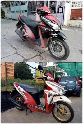 ขาย/แลก Honda Click125 i ปี 2555 2คัน 15900-18900 บาท