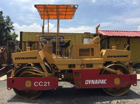 รถบดสั่นเสทือน เบรคดาวน์ 7ตันหน้าเหล็กหลังเหล็ก Dynapac CC21 เอกสารเล่มทะเบียน