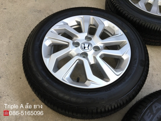 ล้อแม็กใหม่ยกห้าง Honda New JAZZ ขอบ 15 พร้อมยางป้ายแดง GoodYear 175-65-15 ปี 18 สวยกริ๊บ