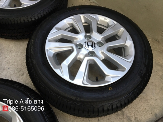 ล้อแม็กใหม่ยกห้าง Honda New JAZZ ขอบ 15 พร้อมยางป้ายแดง GoodYear 175-65-15 ปี 18 สวยกริ๊บ