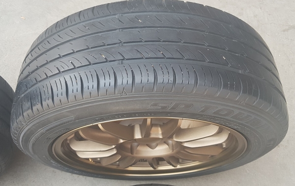 ล้อใหม่ RE30 ขอบ15 4รู100-114 ยาง195/55/15 ปี15  4 ล้อ