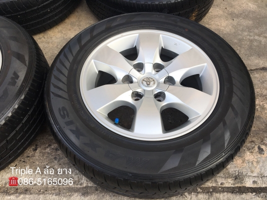 ล้อแม็ก Toyota Vigo Champ ขอบ 16 พร้อมยาง 215-65-16 ปลายปี 16 แม็กสภาพดี ดอกยางหนา