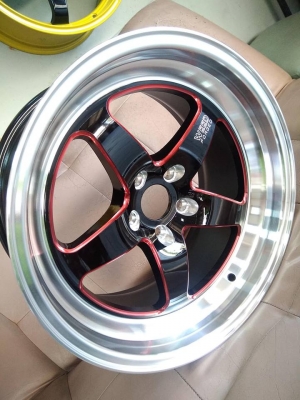 แม็กใหม่ลายเวล ขอบ 18 มิลลิ่งก้านแดง ราคาถูก