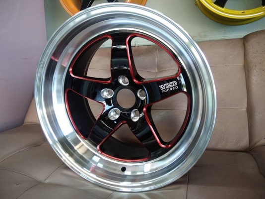 แม็กใหม่ลายเวล ขอบ 18 มิลลิ่งก้านแดง ราคาถูก