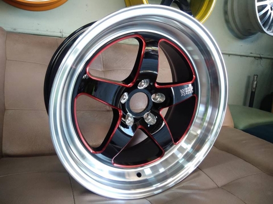 แม็กใหม่ลายเวล ขอบ 18 มิลลิ่งก้านแดง ราคาถูก