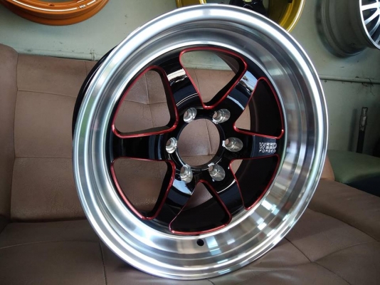 แม็กใหม่ลายเวล ขอบ 18 มิลลิ่งก้านแดง ราคาถูก