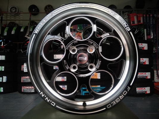 แม็กใหม่ลายเวลลูกโม่ ขอบ 15 กว้าง 7