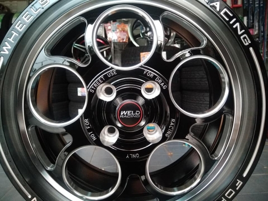 แม็กใหม่ลายเวลลูกโม่ ขอบ 15 กว้าง 7