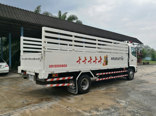 รถบรรทุก 6 ล้อ ยี่ห้อฮีโน่ รุ่น FC3JJE รหัสเครื่อง JO7C-D ขนาด 165 แรงม้า พื้นกระบะปูสเตนเลสทั้งหมด 