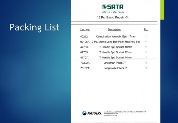 SATA ชุดเครื่องมือพื้นฐาน 3 แบบ ที่ควรมีติดไว้ ราคาประหยัด