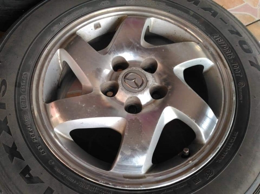 ล้อเดิม Mazda Tribute ขอบ 16 แถมยาง 215 65,215 70 16 อย่างละคู่ ยางปีเก่า ขายตามสภาพ ล้อแถมยาง ทั้งชุด 2900.-NET *** ราคายกเองหน้าร้าน งดต่อ งดส่ง ตจว.ค่ะ *** ล้อเดิม Mazda Tribute ขอบ 16 แถมยาง 215 65,215 70 16 อย่างละคู่ ยางปีเก่า ขายตามสภาพ ล้อแถมยาง ทั้งชุด 2900.-NET *** ราคายกเองหน้าร้าน งดต่อ งดส่ง ตจว.ค่ะ ***