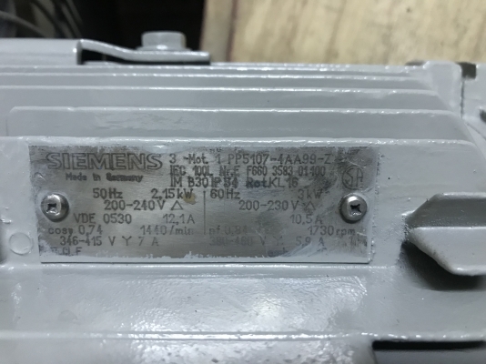 ขายพัดลมระบายอากาศเครื่องจักร Siemens 3HP. 380V ใบใหญ่ลมแรง หมุนนิ่ม พร้อมใช้งาน สารารถดัดแปลงใช้งานได้หลากหลายครับ